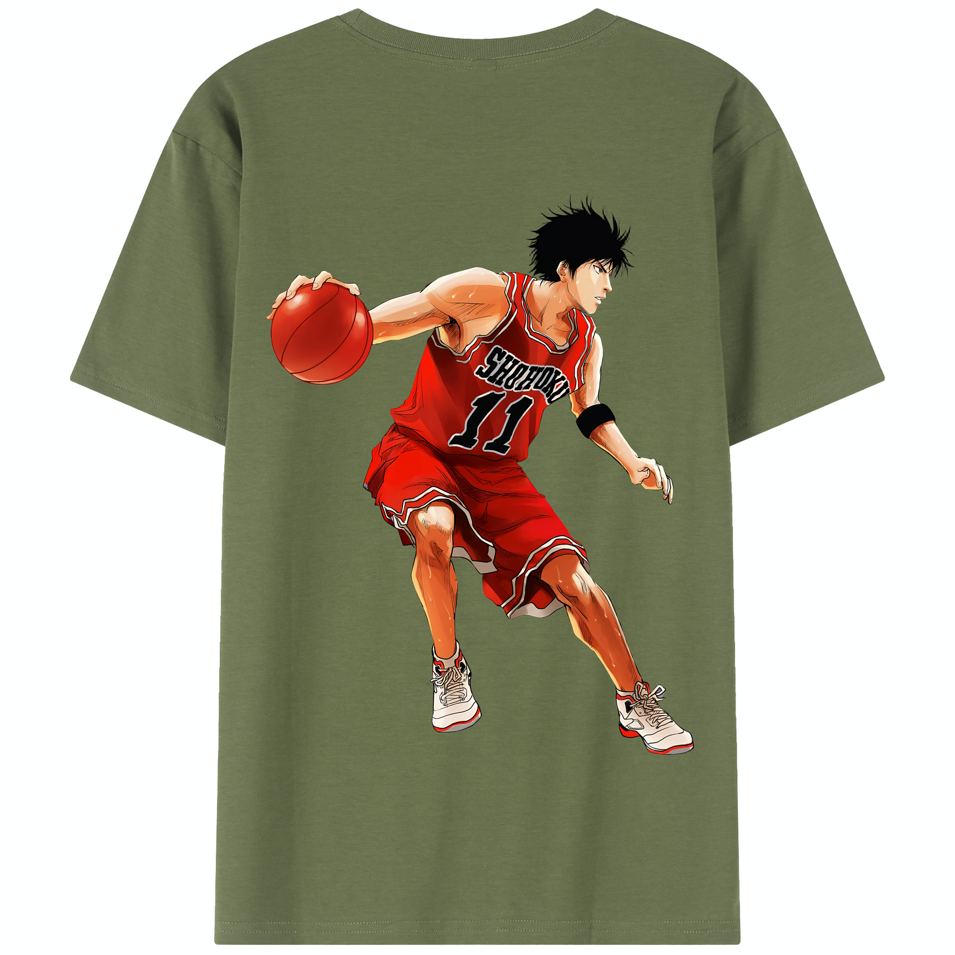 SLAM DUNK／スラムダンク 綿100％半袖Tシャツ（背面プリント）